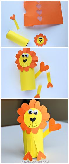 toilet paper roll lion