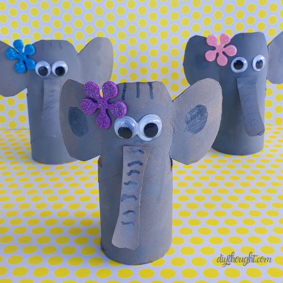 toilet paper roll elephant