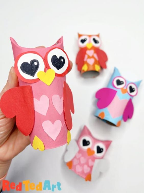toilet paper roll owl